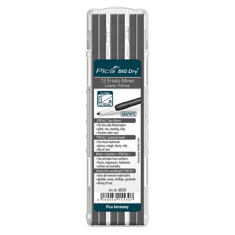 Pica Big-Dry Universal Lead Refill Pack – 12-Pack, Compatible With All Big-Dry Markers 1
