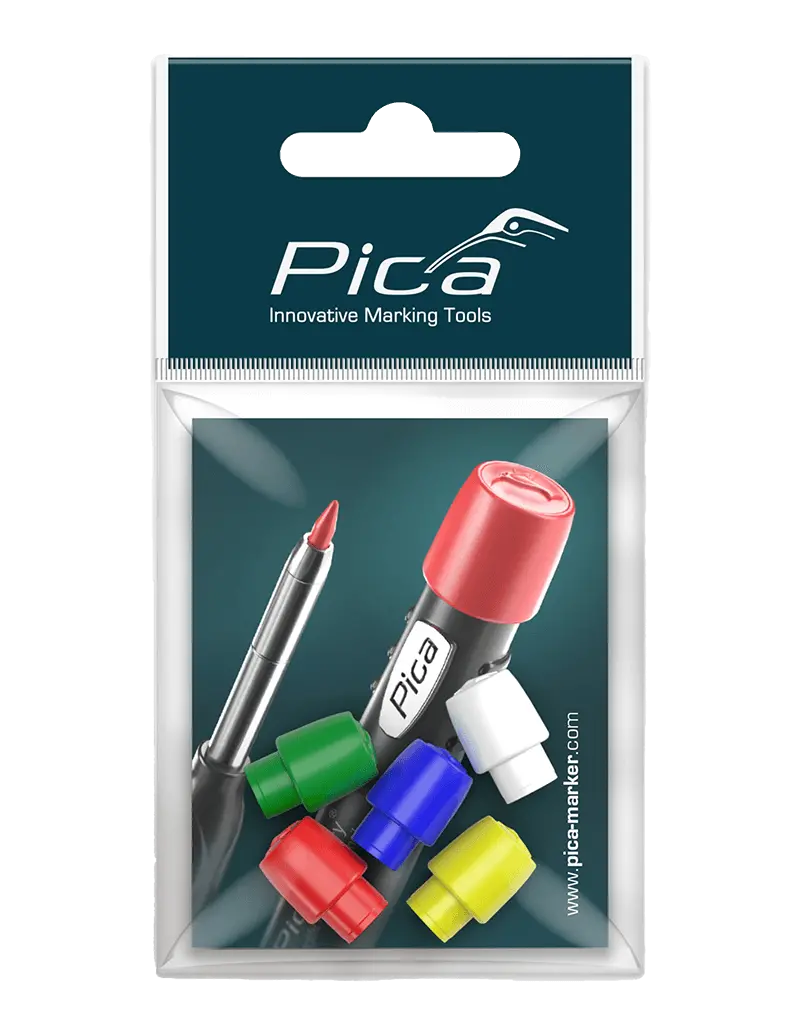 Pica Dry Colored Cap Accessory Set – White, Yellow, Red, Blue, Dark Green 1