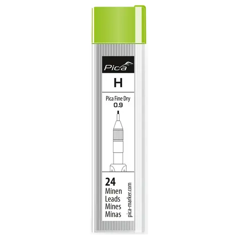 Pica Fine-Dry 0.9Mm H Grade Lead Refills – Model 7050 1
