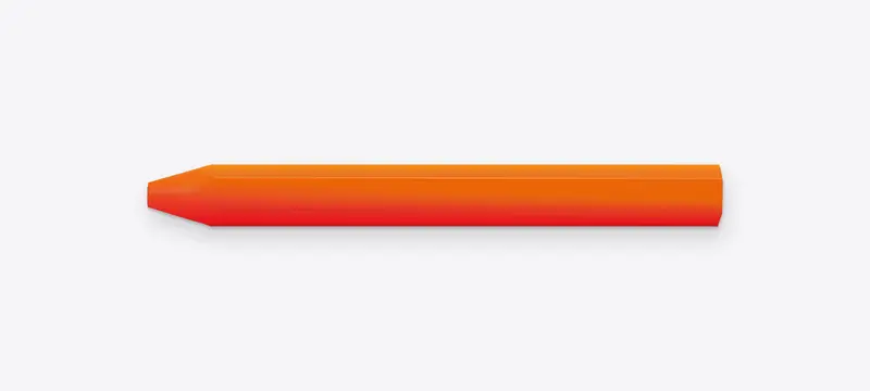 Pica Luminescent Orange High-Visibility Marking Crayon 1