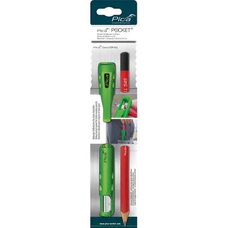 Pica Pocket Holder & Sharpener – Universal Fit For All Marking Pencils 1