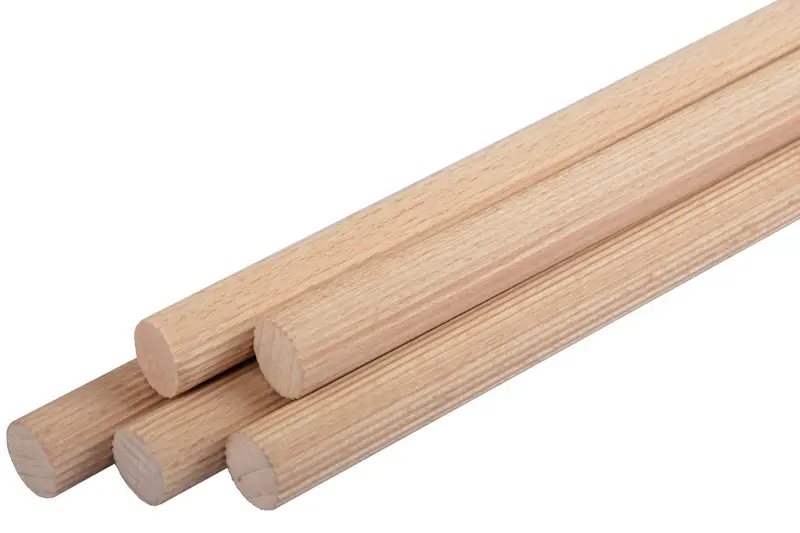 Pinie Fluted Beech Dowel Rods – General-Purpose Joinery Stock 1