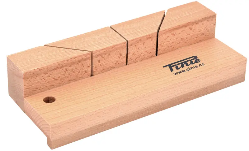 Pinie One-Sided Mitre Box – Solid Beech Guide For Accurate Crosscuts 1