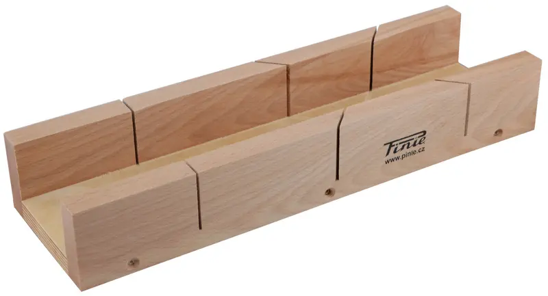 Pinie Portable Miter Box – Compact Solid Beech Tool For Hand-Cut Angles 1