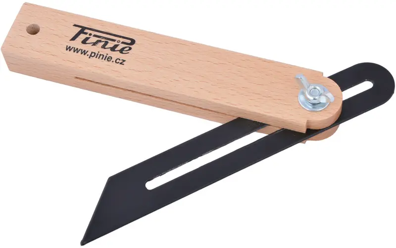 Pinie Sliding Bevel Gauge – Solid Beech Body With Blackened Steel Blade 1