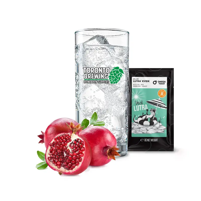Pomegranate Hard Seltzer Recipe Kit – 5-Gallon (19-Liter) Complete Homebrew Bundle 1