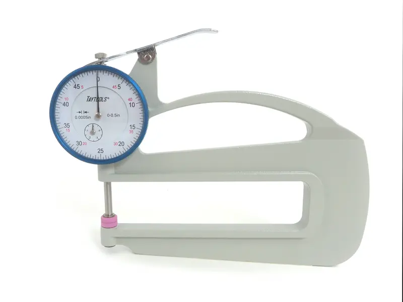 Precision Dial Thickness Gauge With Flat Anvil – 0.0005" Resolution, ±0.001" Accuracy (Closeout) 1