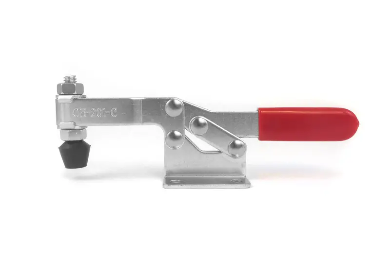 Quick-Release Horizontal Toggle Clamps With Non-Marring Rubber Tips 1