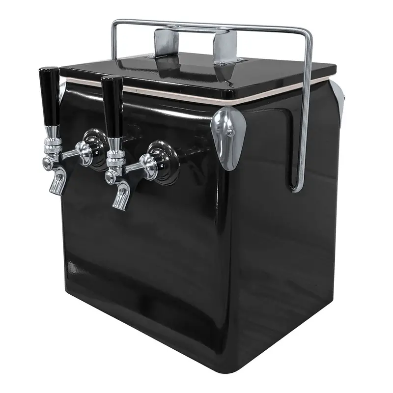 Retro-Style Jockey Box — 13L Cooler With Dual Faucets & 50-Foot Coils 1