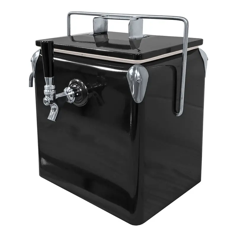 Retro-Style Jockey Box Cooler – 13-Liter Capacity With Single Faucet 1