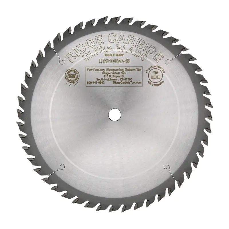 Ridge Carbide 10" Ultra Combination Blade — 48T, Atb Grind, Full Kerf 1