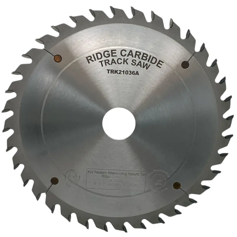 Ridge Carbide 210Mm 36-Tooth Atb Track Saw Blade – Festool Ts75 Compatible, +15° Hook, Thin-Kerf Fine Wood-Cutting Blade 1