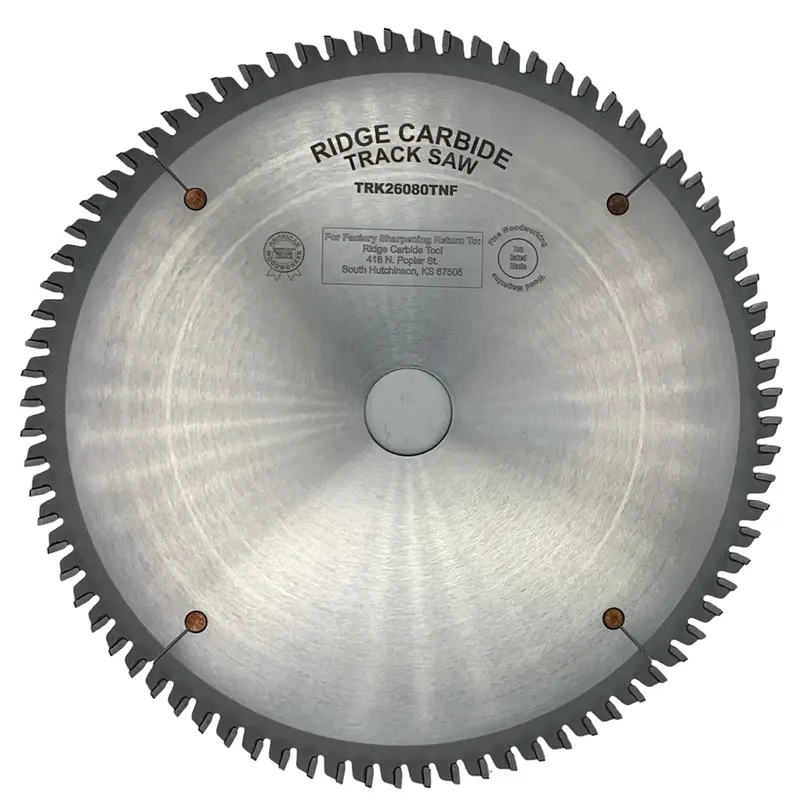 Ridge Carbide 260Mm 80-Tooth Tcg Miter Saw Blade – Festool Kapex Compatible, -2° Hook, Thin-Kerf Non-Ferrous Metal Blade 1