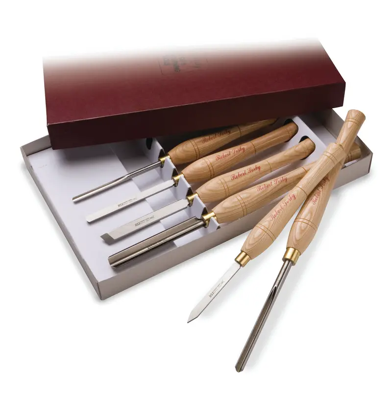 Robert Sorby 6-Tool Premium Turning Set – For Versatile Wood Lathe Work (Model 67Hs) 1