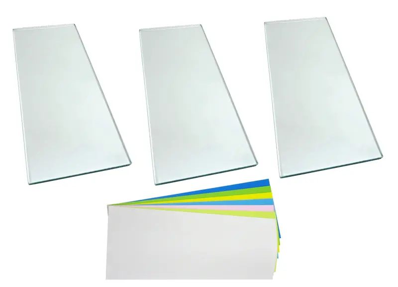 Scary Sharp Lapping Kit: Three 5/16"×5"×12" Float Glass Sheets + Seven Psa Lapping Films 1