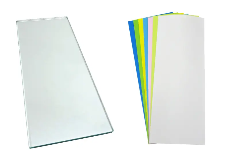 Scary Sharp Sharpening Kit – 1 Float Glass Sheet (5/16" × 5" × 12") + 7 Sheets 3M™ Psa Lapping Film 1