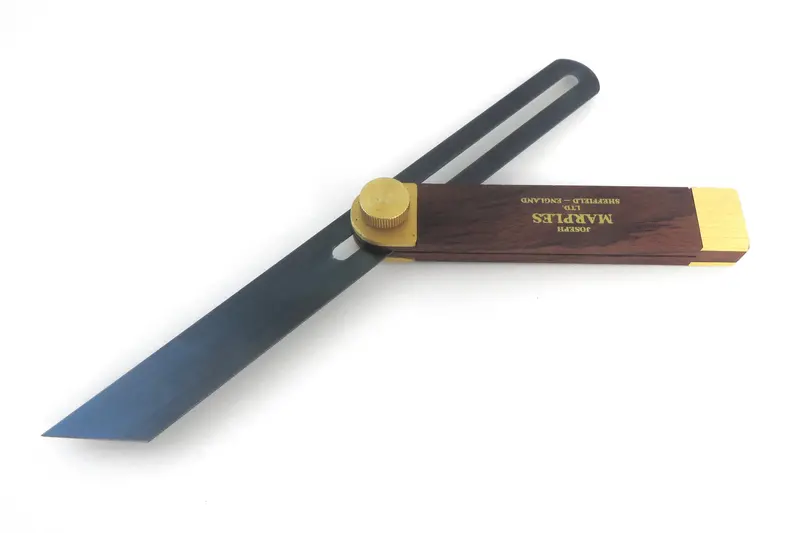 Scratch & Dent: Joseph Marples Sliding Bevel Gauge – 10.5", Rosewood Handle, Thumbscrew Lock 1