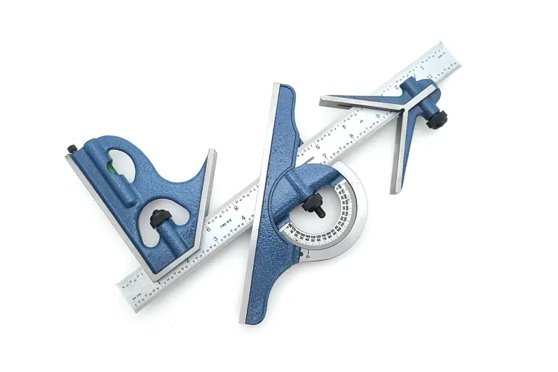 Scratch & Dent: Pec Tools 12" 4R Combination Square With Center Finder And Protractor 1