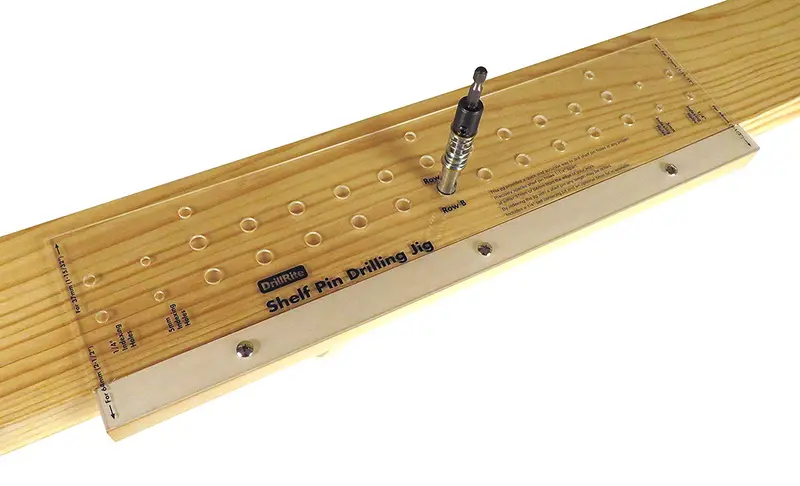 Self-Centering Shelf Pin Drilling Jig With 1/4" Bit (Model 203605) 1