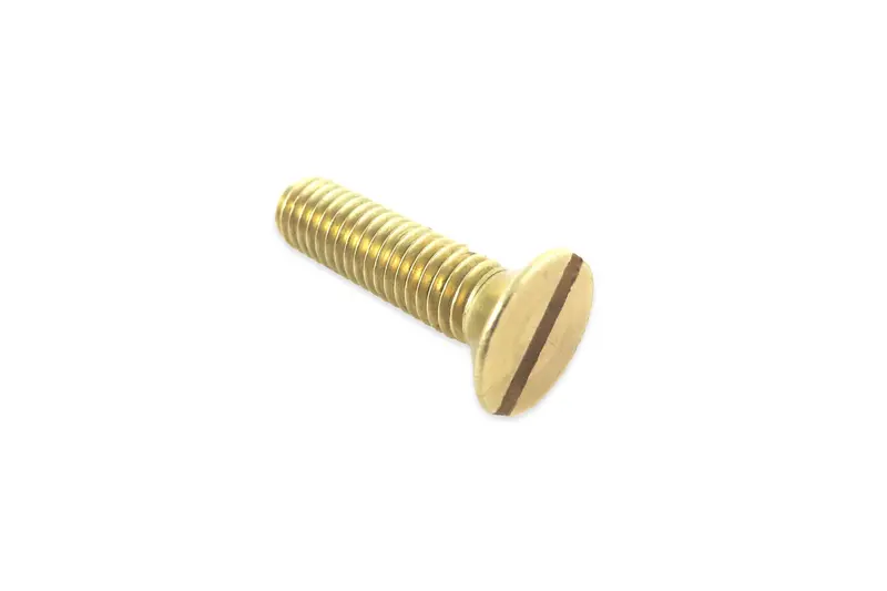 Slotted Solid Brass Machine Screw – 10-32 × 3/4" For Hardware And Jig Assembly 1