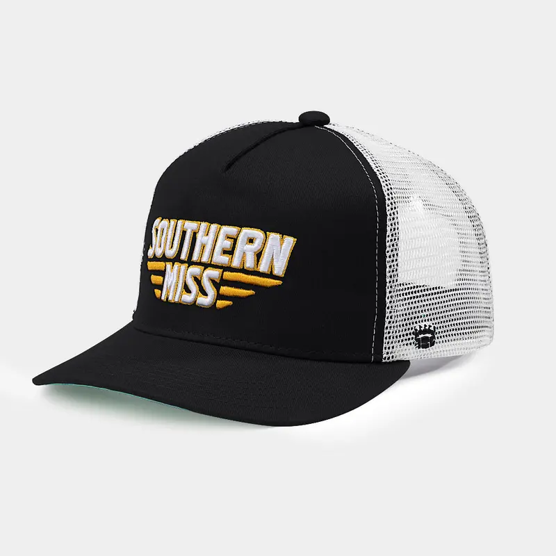 Southern Miss Golden Eagles Retro Wordmark Trucker Cap 1