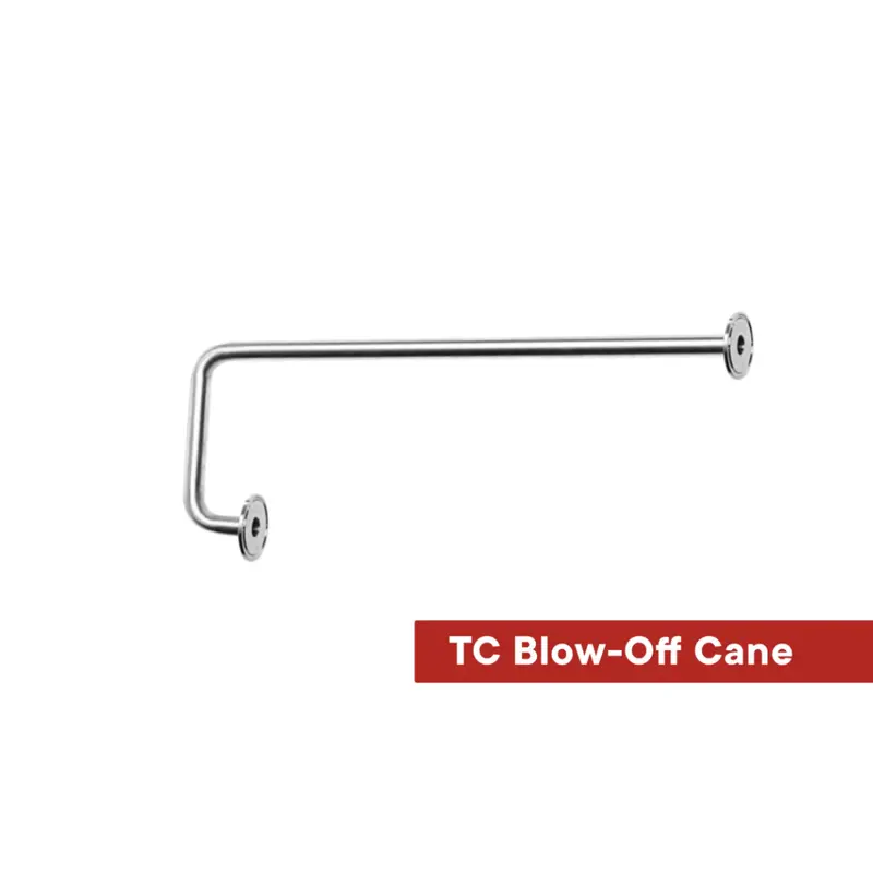 Spike Brewing 1.5" Tri-Clamp Stainless Steel Blow-Off Cane 1