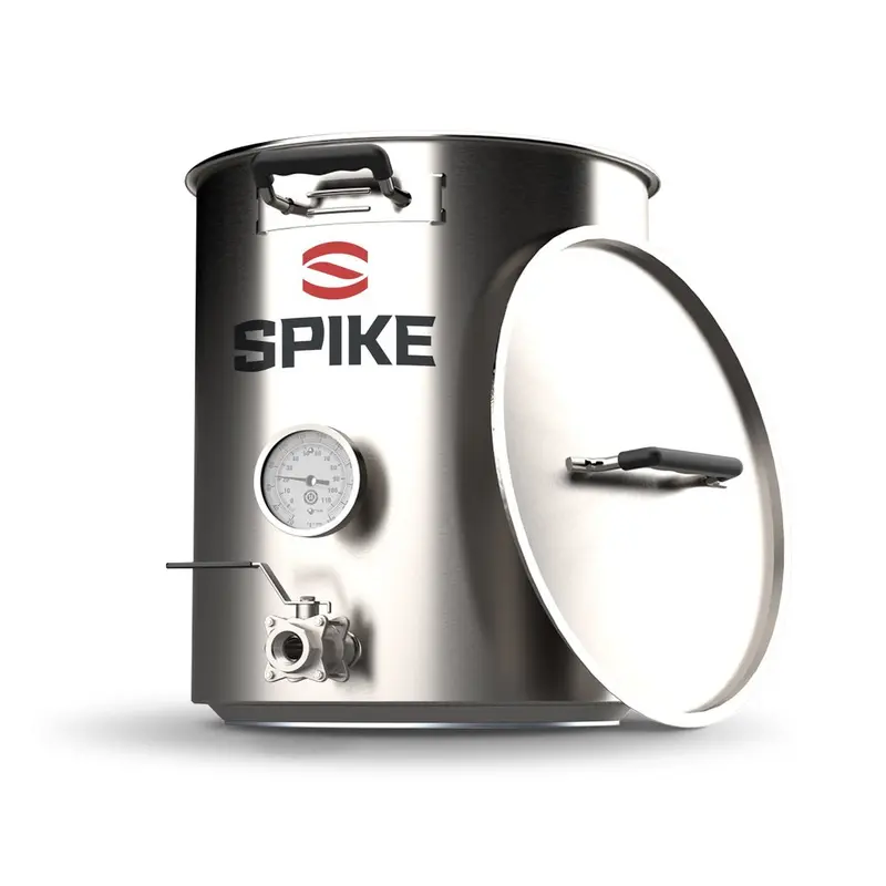 Spike Brewing 10-Gallon Og Stainless Brew Kettle With Npt Fittings & Hardware 1