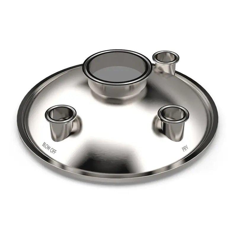 Spike Brewing 3-Port Lid Accessory For Conical And Flex Fermentors 1