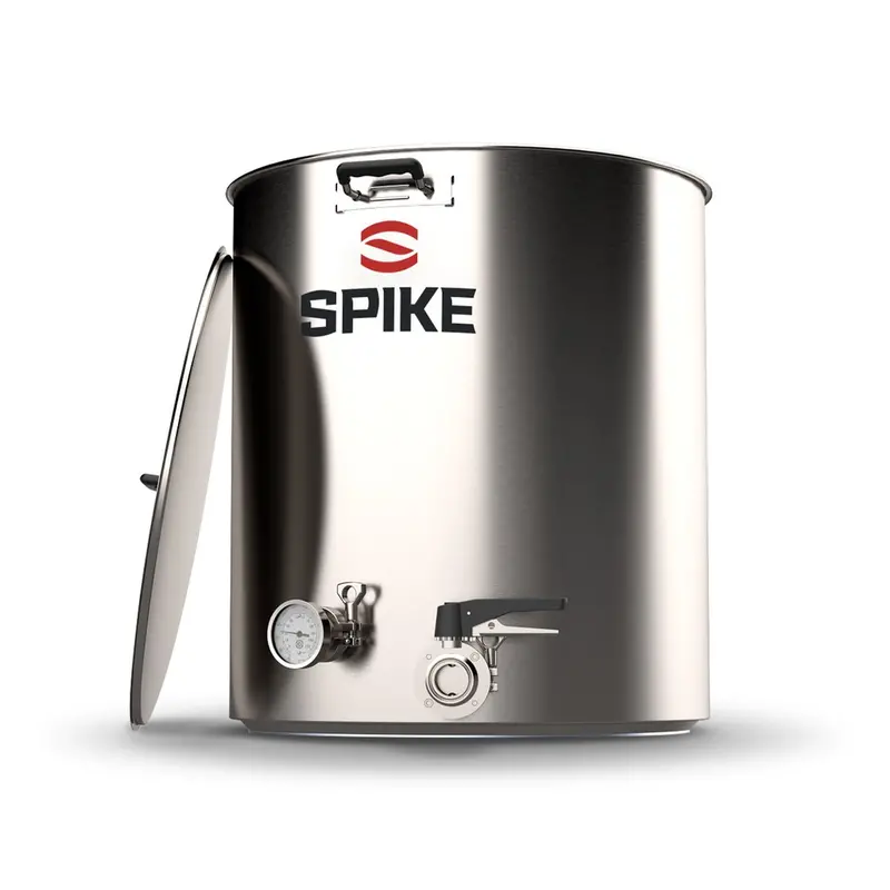 Spike Brewing 50-Gallon Stainless Steel Brew Kettle – Tri-Clamp Og Model 1