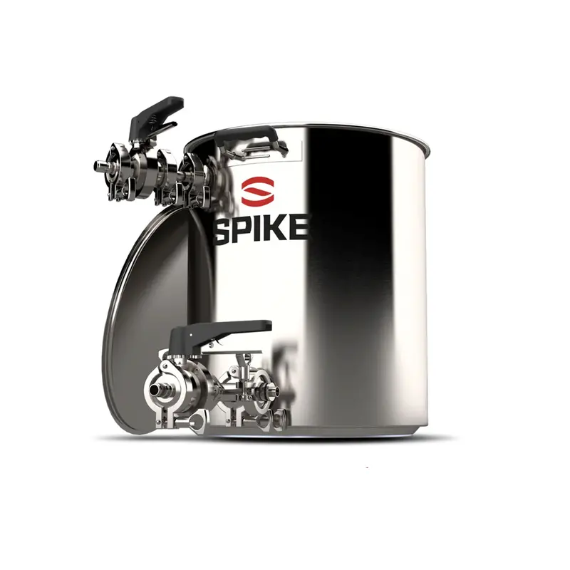 Spike Brewing Og Flat-Bottom Stainless Steel Mash Tun – Custom Fabrication 1