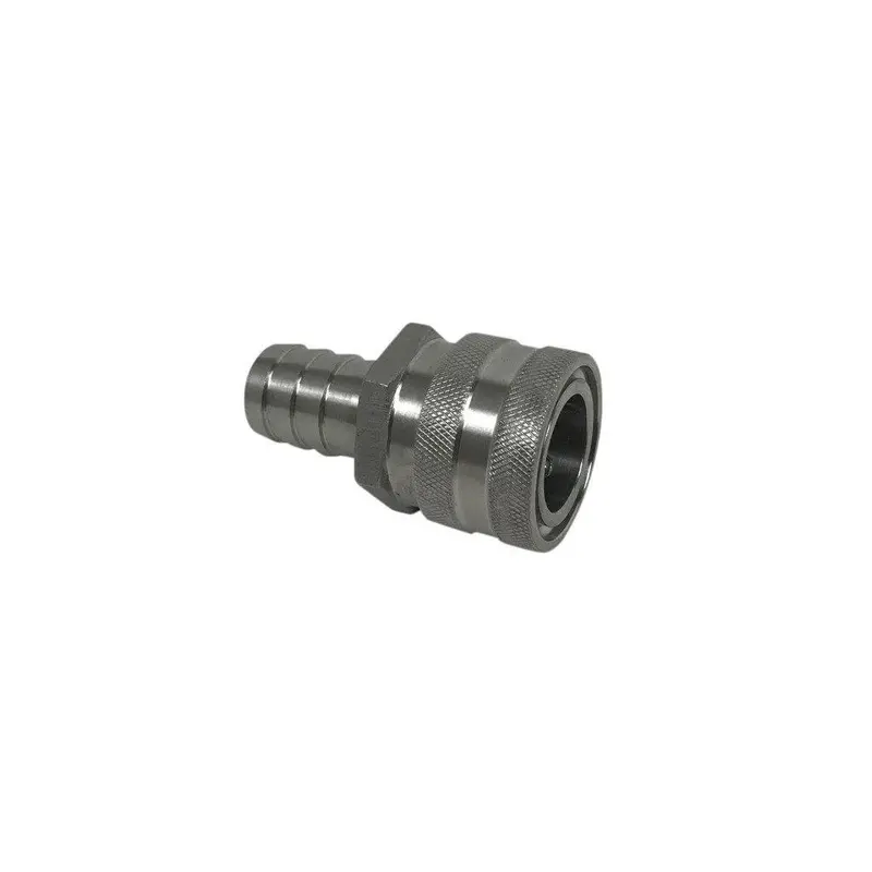 Spike Brewing Stainless Steel 5/8" Female Quick Connect To Barb Fitting 1