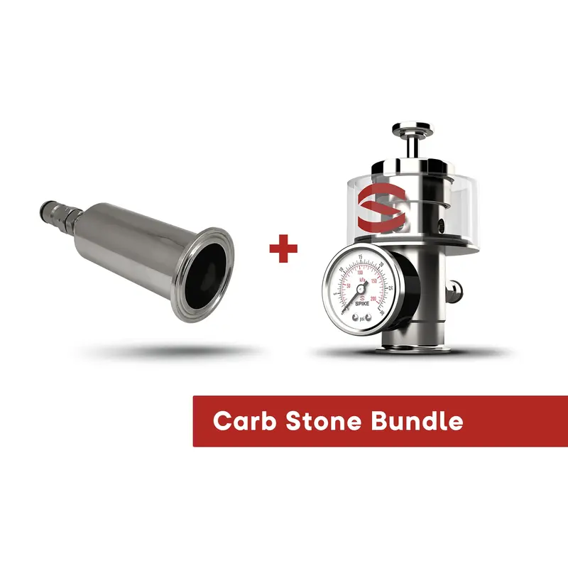Spike Brewing Tri-Clamp Carb Stone And Pressure Relief Valve Bundle 1