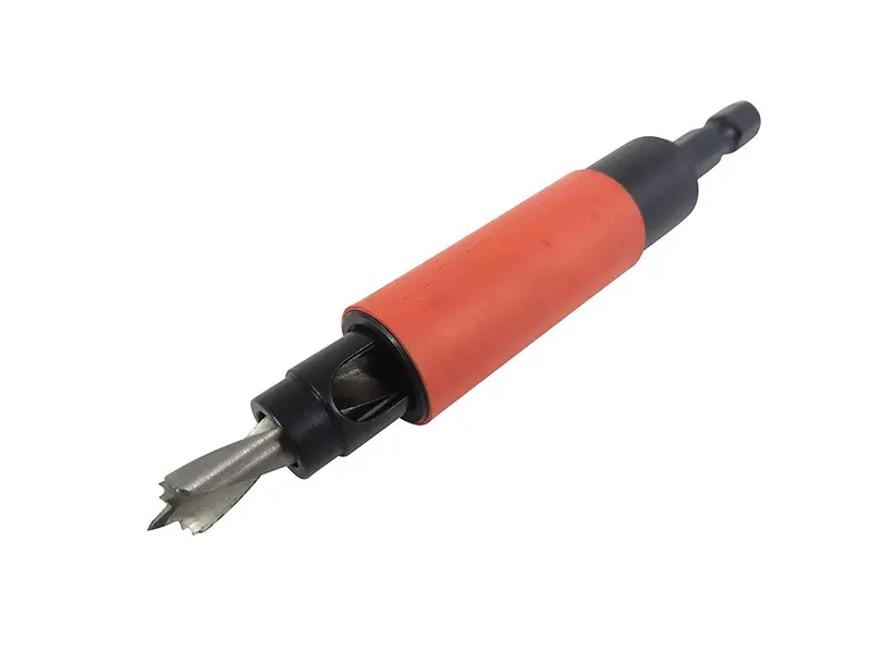 Spring-Loaded 1/4" Shelf Pin Jig Drill Bit For Accurate Holes 1
