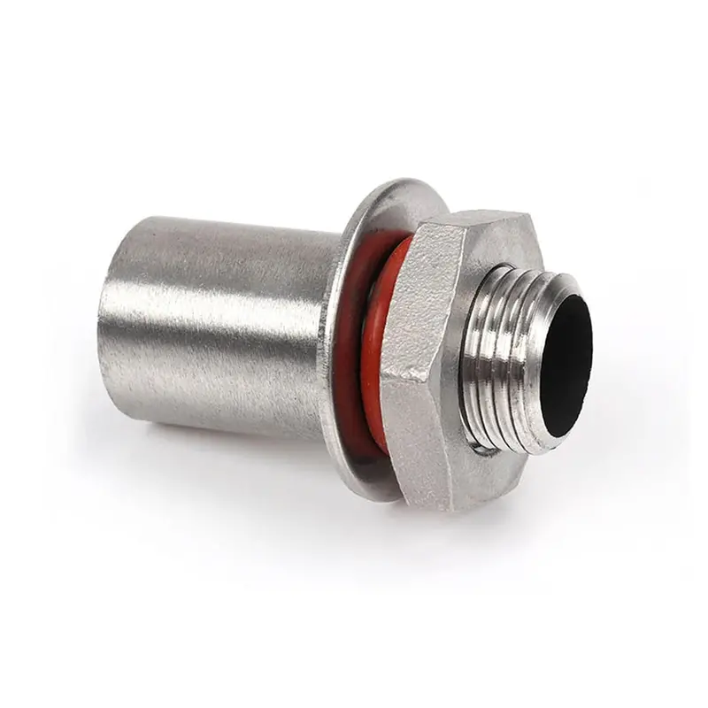 Stainless Steel Cooler Bulkhead Fitting With 1.5" Close Nipple 1