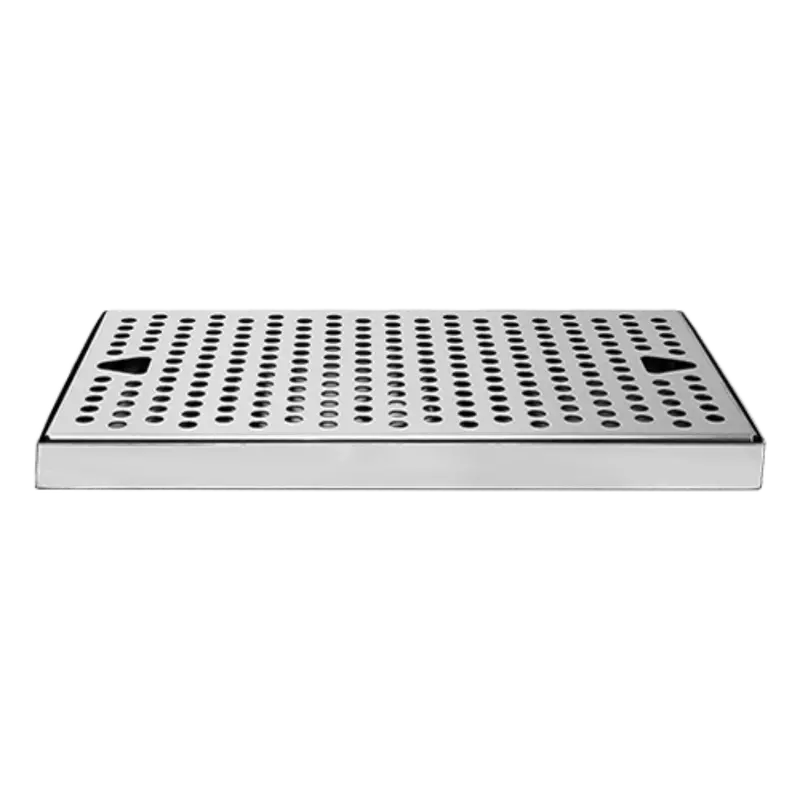 Stainless Steel Countertop Drip Tray – 12" X 7", With Drain 1