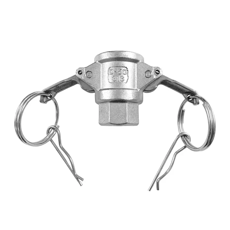Stainless Steel Type D Camlock – Female Cam End To 1/2" Female Npt 1