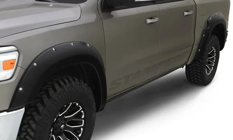 Stampede Ruff Riderz 8413-2 Black Smooth-Finish Fender Flare Kit – Set Of 4 1