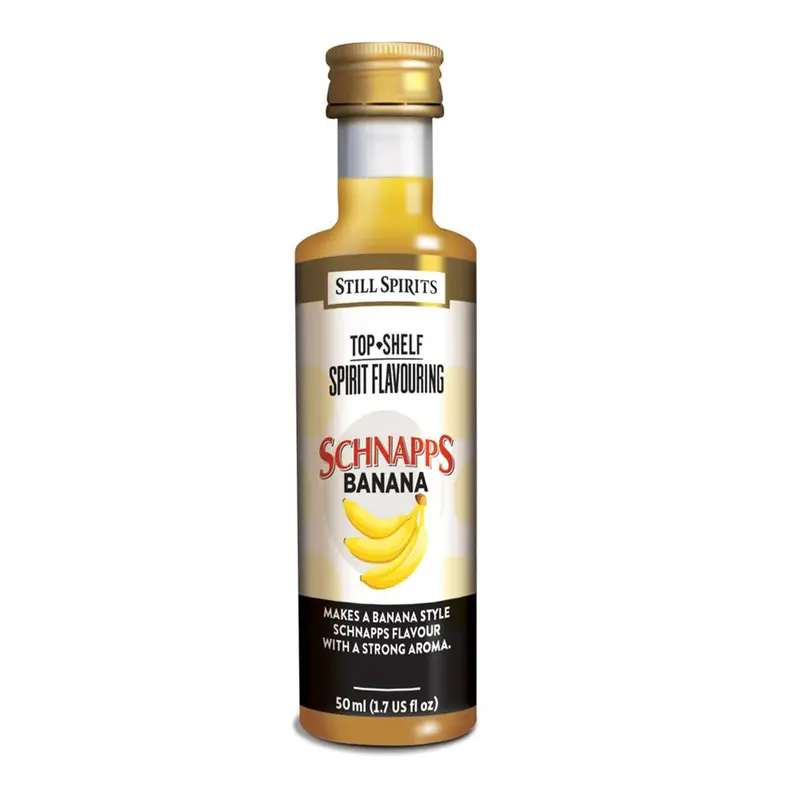 Still Spirits Top Shelf Banana Schnapps Flavoring – 50 Ml Mini Bottle 1