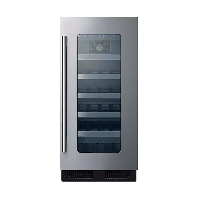 Summit 15" Ada-Certified Built-In Wine Refrigerator – 23-Bottle Stainless Steel Single-Zone Cooler 1