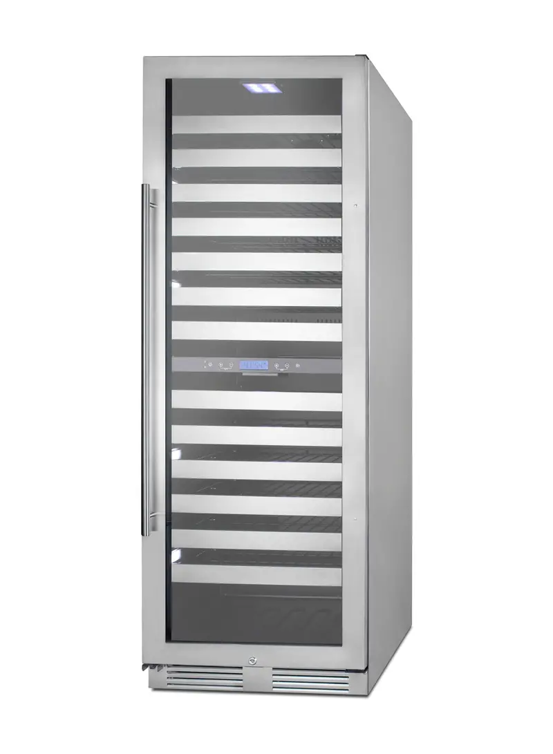 Summit 24" All-Stainless Dual-Zone Built-In Wine Cellar – 163-Bottle Premium Cooler 1