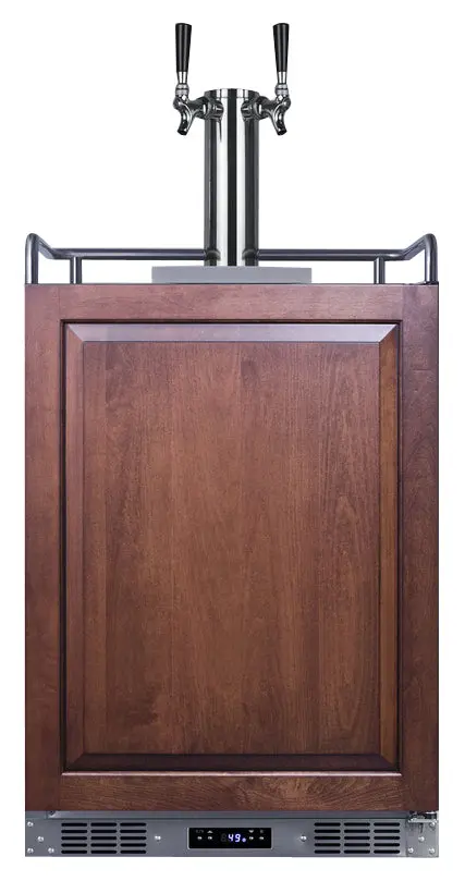Summit 24" Panel-Ready Built-In Dual-Tap Kegerator 1