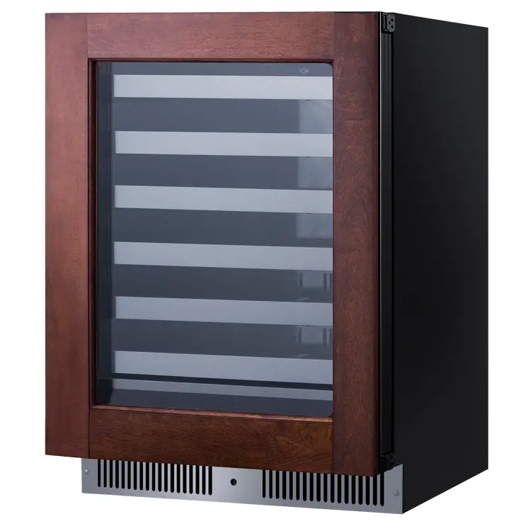 Summit 24" Panel-Ready Single-Zone Wine Cooler – 33-Bottle Built-In Right-Hinge Refrigerator 1