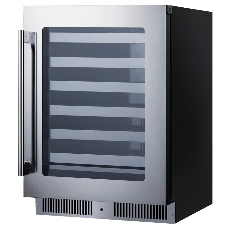Summit 24" Single-Zone Built-In Wine Cooler – 33-Bottle Right-Hinge Undercounter Model 1