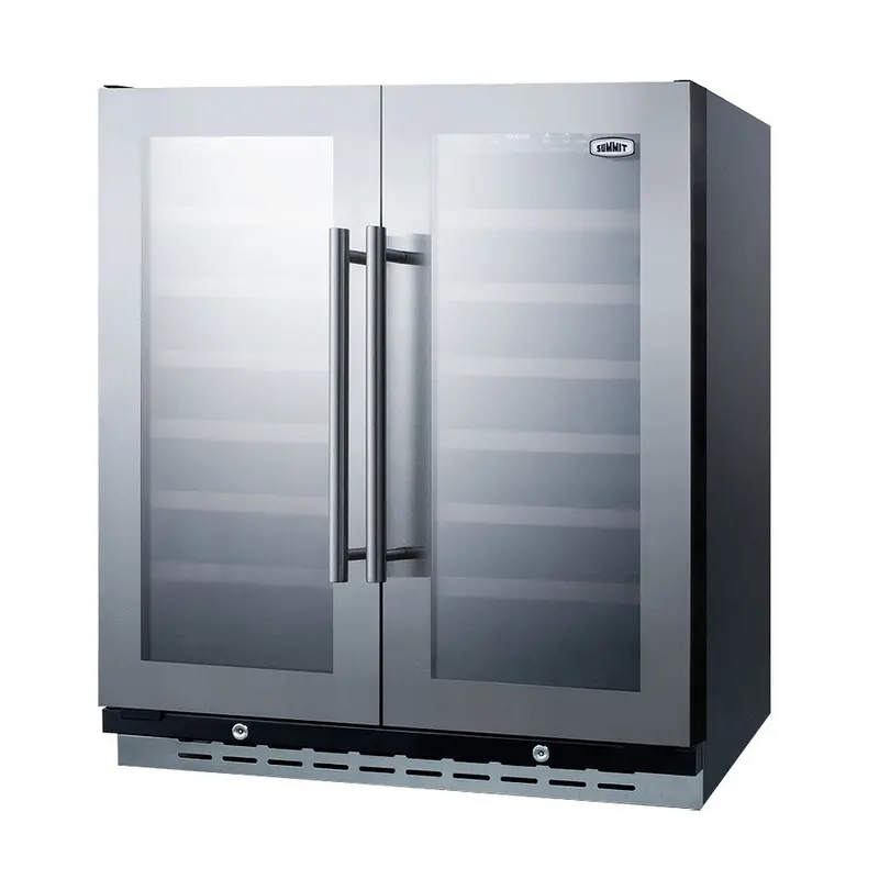 Summit 30-Inch 66-Bottle Dual-Temperature Built-In Wine Cooler 1