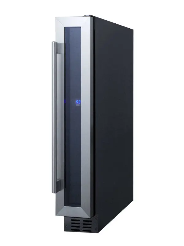 Summit 6" Compact Built-In Wine Cellar – Stainless Steel Undercounter Storage 1