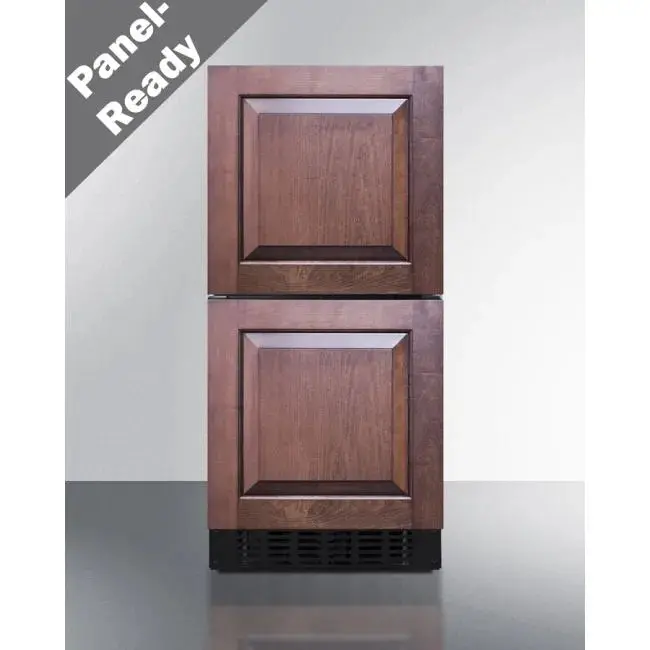 Summit Asdr1524Pnr – 15-Inch Panel-Ready Two-Drawer Refrigerator 1