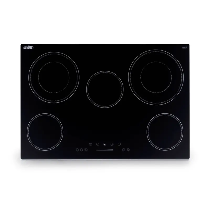 Summit Cr5B30T7B Radiant Cooktop – 30" Wide, 5-Burner, 208–240V 1