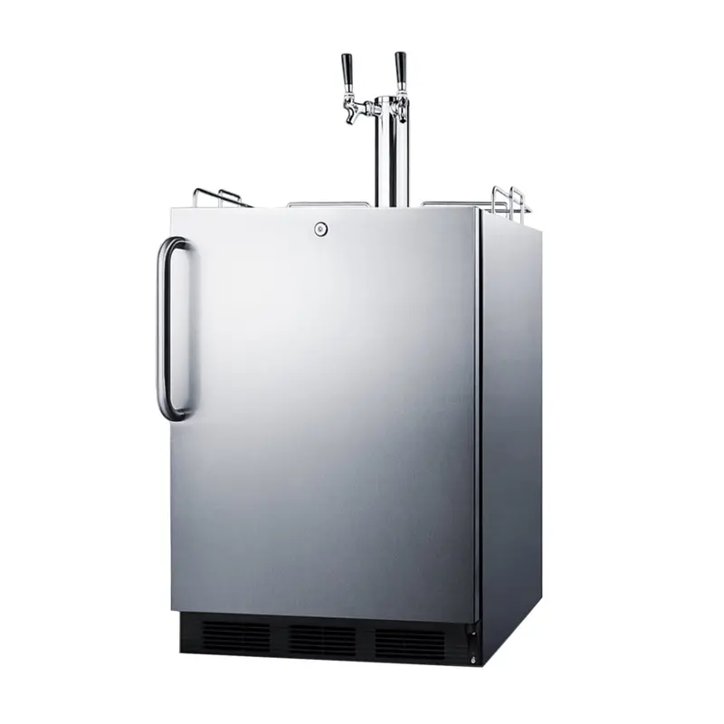 Summit Sbc54Osbiada – 5.5 Cu. Ft. Ada-Compliant Dual-Tap Outdoor Built-In Kegerator 1