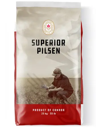 Superior Pilsner Malt By Canada Malting Co. – Pre-Milled (55 Lb) 1
