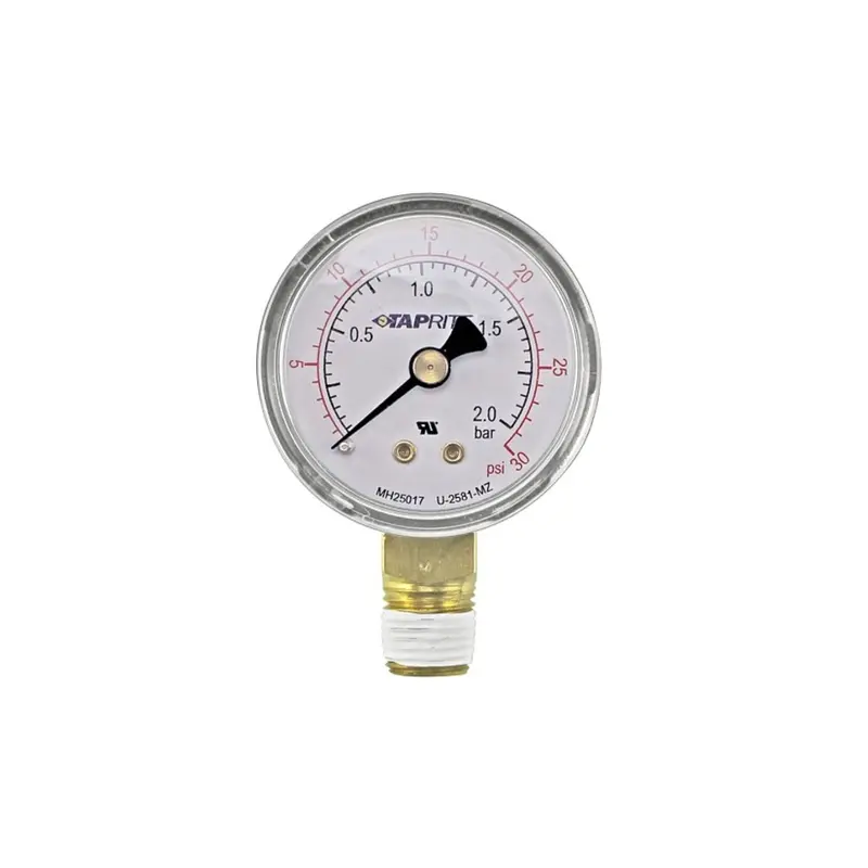 Taprite Low-Pressure Co2 Regulator Gauge Replacement (0–30 Psi) 1